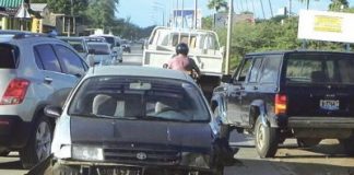 Aksidente tráfiko riba Kaya Korona