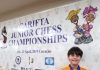 Frederic Simonis sup kampion U12 den Carefta Chess