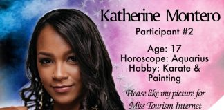 Por vota pa Miss Tourism Internet riba Facebook Katherine Montero