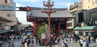 Den paso ku Fittipaldi Sensoji Temple i Shibuya Scramble Square