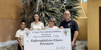 Donashon pa proyekto reforestashon Klein Bonaire