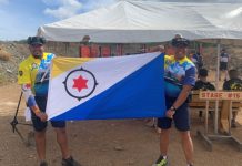 Partisipashon eksitoso TiraBon na Aruba Open Ironman 2025