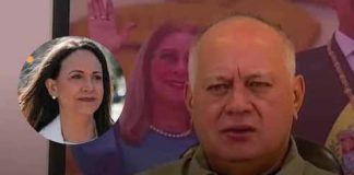 Diosdado Cabello ta ataká María Corina Machado