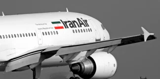 Air Airbus A319 di Iran Air kompletamente destruí