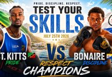 Durante evento di bokseo ‘Test Your Skills’ na St. Maarten Ricardi Muñoz ta representá Boneiru