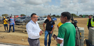 Trabou kanando na Amas Ballpark