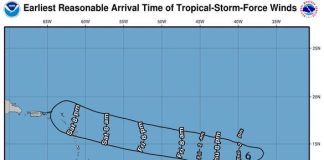 Tormenta tropikal Dolly moviendo wèst