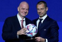 Kontra plan di kapital privá Kopa di Mundu UEFA lo bòikotiá tur kompetensia di FIFA komo protestá
