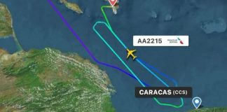 Avion di American Airlines desviá pa Boneiru