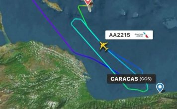 Avion di American Airlines desviá pa Boneiru